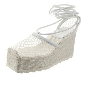 Leather Trim Embellishment Espadrilles